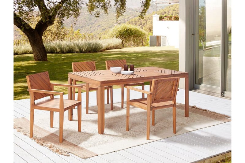 Taviano Lenestol - Lysebrun - Hagemøbler - Balkong - Balkongmøbler - Balkongstoler