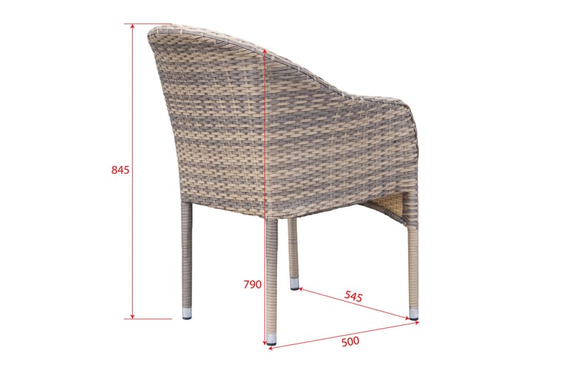 Thor Lenestol Utendørs - Beige - Hagemøbler - Balkong - Balkongmøbler - Balkongstoler