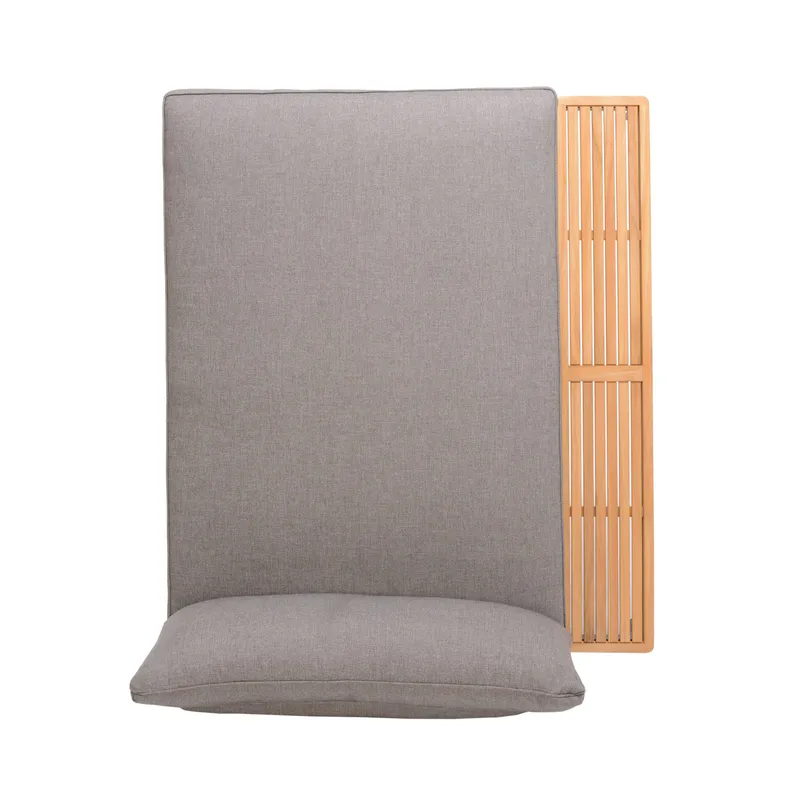 TOPAZ Dagbedd XL - Tre/Grå - Hagemøbler - Balkong - Balkongmøbler - Balkongsofaer