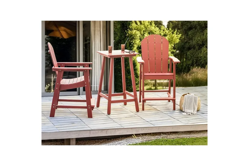 Trädgårdsbord Beliani Adirondack Blå Red - Hagemøbler - Balkong - Balkongmøbler - Balkongbord