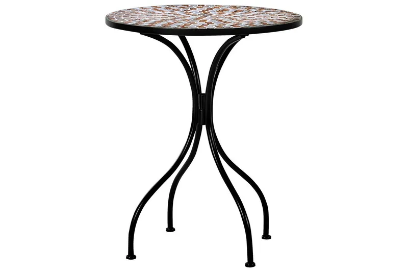Trädgårdsbord Beliani Carpino Black, GOLD, Grey - Hagemøbler - Balkong - Balkongmøbler - Balkongbord
