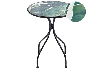 Trädgårdsbord Beliani Cozzana Black||Green - Hagemøbler - Balkong - Balkongmøbler - Balkongbord