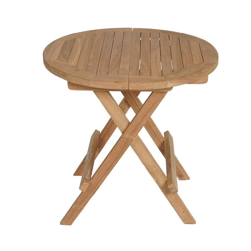 Tropea Sidebord Sammenleggbart Ø50 cm - Tre - Hagemøbler - Balkong - Balkongmøbler - Balkongbord