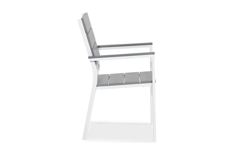 Tunis stablebar utestol Aintwood - Hvit/Grå - Hagemøbler - Balkong - Balkongmøbler - Balkongstoler