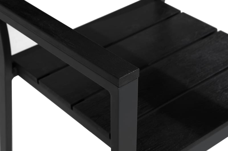 Tunis stablestol utendørs Aintwood - Svart/svart - Hagemøbler - Balkong - Balkongmøbler - Balkongstoler