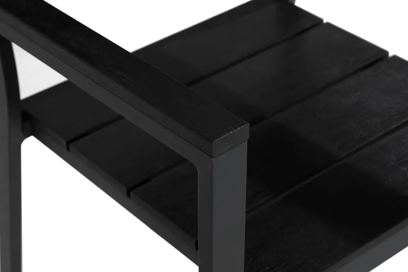 Tunis stablestol utendørs Aintwood - Svart/svart - Hagemøbler - Balkong - Balkongmøbler - Balkongstoler