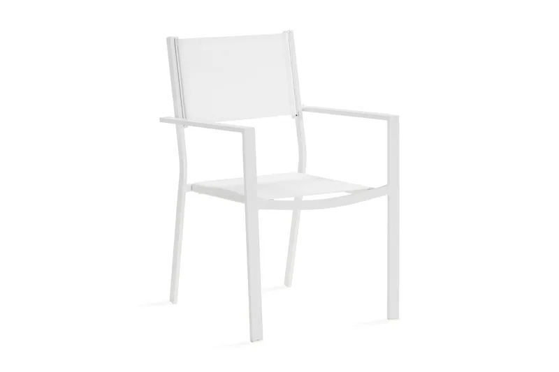Tunis stablestol utendørs - Hvit/Hvit - Hagemøbler - Balkong - Balkongmøbler - Balkongstoler