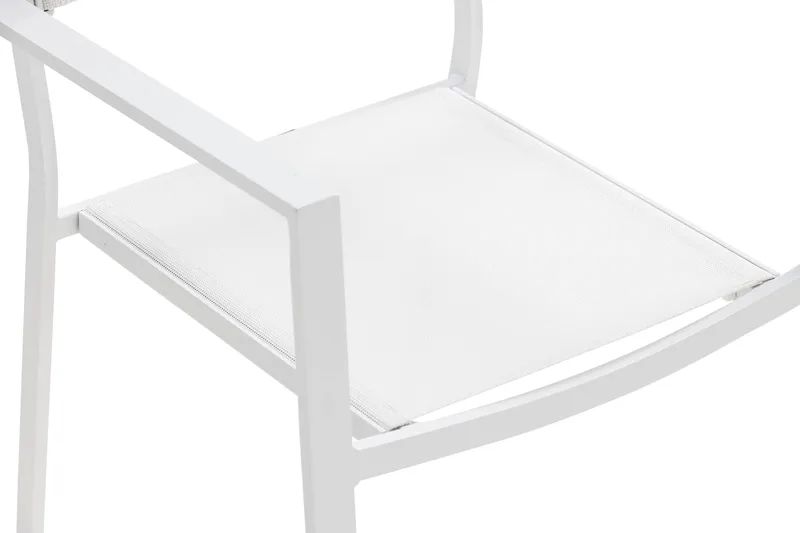 Tunis stablestol utendørs - Hvit/Hvit - Hagemøbler - Balkong - Balkongmøbler - Balkongstoler