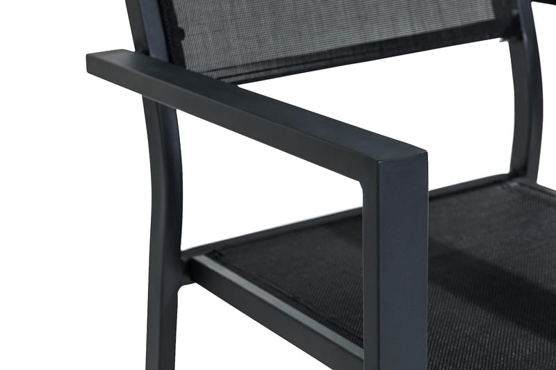 Tunis stablestol utendørs - Svart - Hagemøbler - Balkong - Balkongmøbler - Balkongstoler