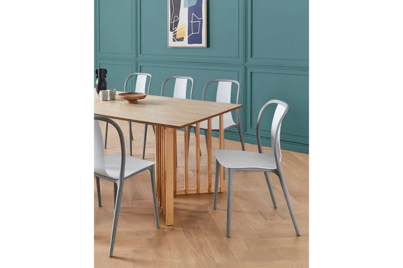 Ugento Spisestol Utendørs - Hvit/Grå - Hagemøbler - Balkong - Balkongmøbler - Balkongstoler