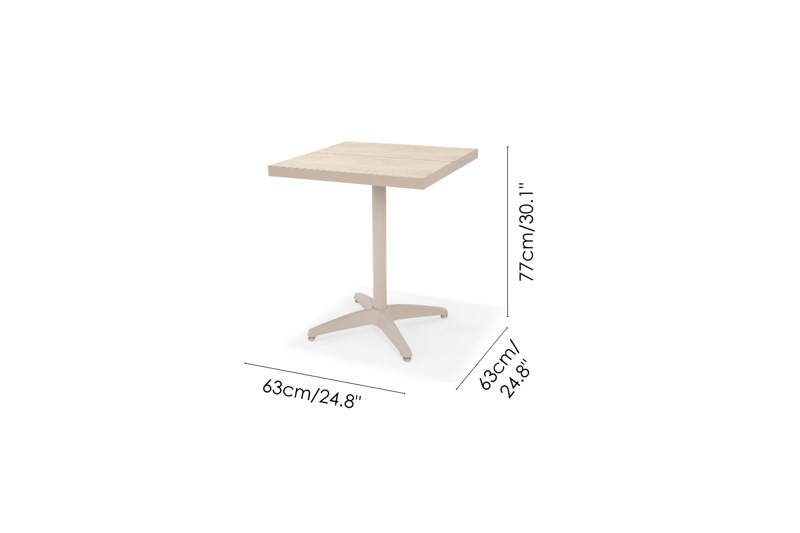 Urbanite Utebord Bistro 64×64 cm - Grå - Hagemøbler - Balkong - Balkongmøbler - Balkongbord