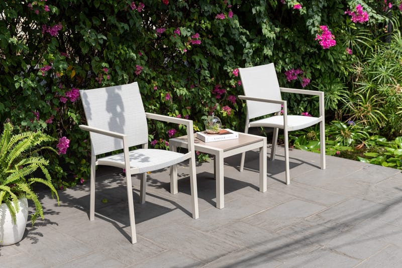 Urbanite Utesidebord 50×50 cm - Lys Grå - Hagemøbler - Balkong - Balkongmøbler - Balkongbord