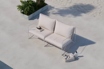 Usteryd 2-seters Loungesofa - Hagemøbler - Balkong - Balkongmøbler - Balkongsofaer