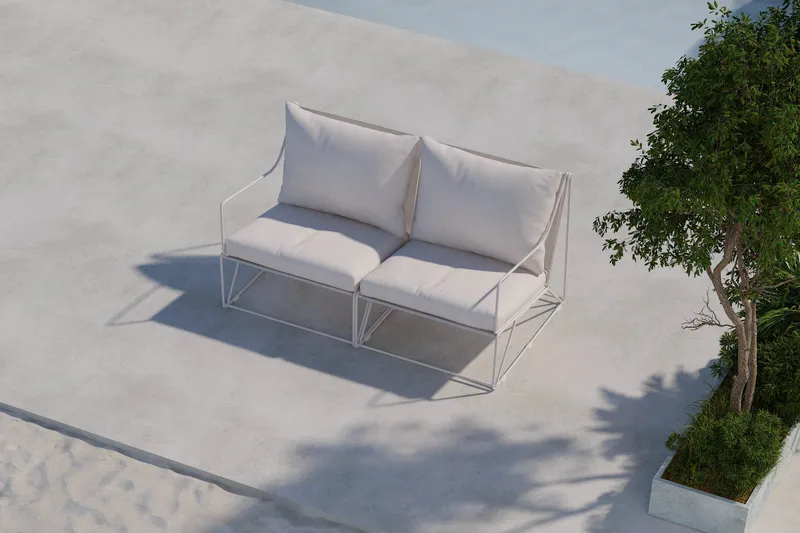 Usteryd 2-seters Loungesofa - Hagemøbler - Balkong - Balkongmøbler - Balkongsofaer