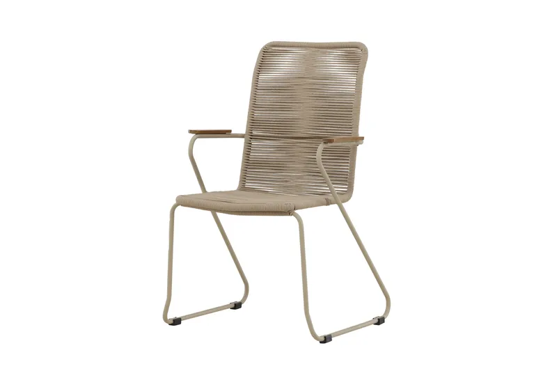 Utendørs lenestoler (med armlener) Venture Home Bois spisestol – beige / beige tau FSC Mix Beige, undefined