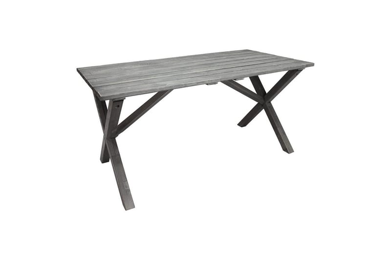 Utendørs møbelgruppe 150 cm bord & 4 Belize grå stoler Grå - Grå - Hagemøbler - Hagegruppe - Spisegrupper hage