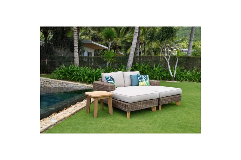 Utendørs møbelgruppe Lifestyle Garden Bahamas sjeselong venstre & høyre & kaffebord 50s - Hagemøbler - Balkong - Balkongmøbler - Balkonggrupper