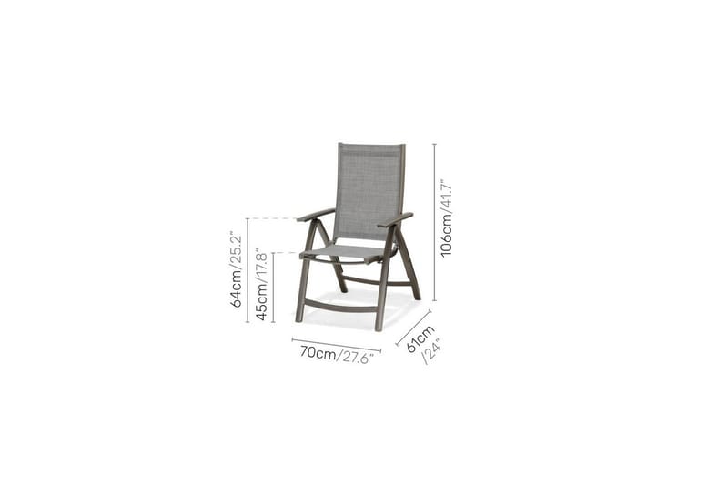 Utendørs møbelgruppe Lifestyle Garden Solana bistro bord + 2 x pos. lenestol - Hagemøbler - Balkong - Balkongmøbler - Balkonggrupper