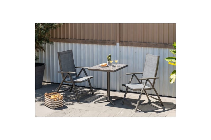 Utendørs møbelgruppe Lifestyle Garden Solana bistro bord + 2 x pos. lenestol - Hagemøbler - Balkong - Balkongmøbler - Balkonggrupper