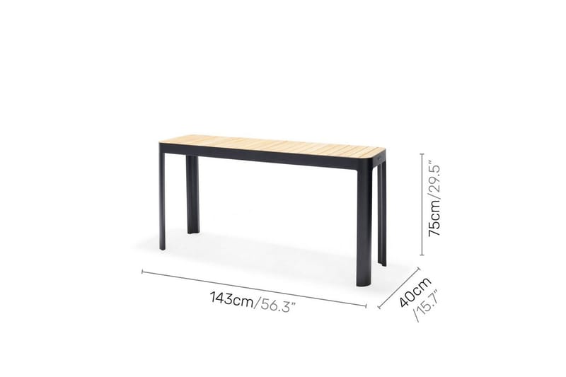 Utendørs møbelgruppe Lifestyle Garden Portals balkongbord & 2 stoler - Hagemøbler - Balkong - Balkongmøbler - Balkonggrupper