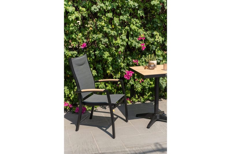 Utendørs møbelgruppe Lifestyle Garden Panama 2x stabelbar lenestol & bistrobord - Hagemøbler - Balkong - Balkongmøbler - Balkonggrupper