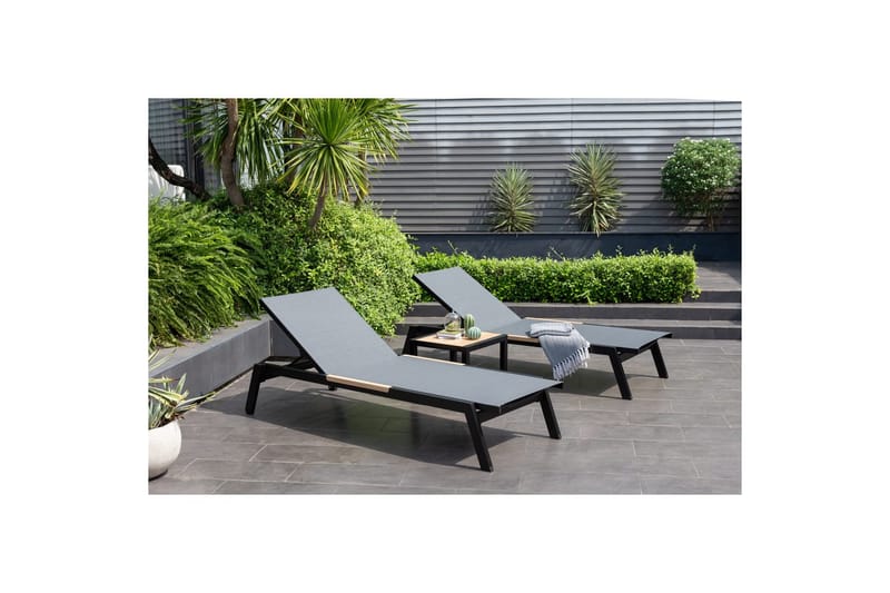 Utendørs møbelgruppe Lifestyle Garden Panama 2x solseng & salongbord - Hagemøbler - Balkong - Balkongmøbler - Balkonggrupper