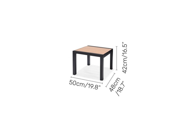 Utendørs møbelgruppe Lifestyle Garden Panama 2x solseng & salongbord - Hagemøbler - Balkong - Balkongmøbler - Balkonggrupper