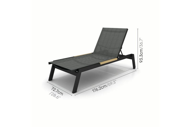 Utendørs møbelgruppe Lifestyle Garden Panama 2x solseng & salongbord - Hagemøbler - Balkong - Balkongmøbler - Balkonggrupper