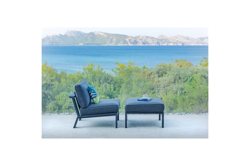 Utendørs møbelgruppe Lifestyle Garden PALAU 2x siderstol + sidebord 60 cm - Hagemøbler - Balkong - Balkongmøbler - Balkonggrupper