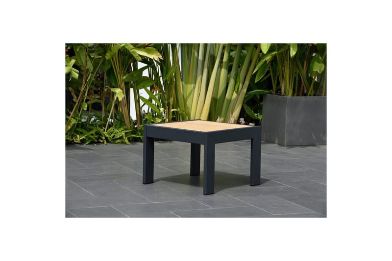 Utendørs møbelgruppe Lifestyle Garden PALAU 2x siderstol + sidebord 60 cm - Hagemøbler - Balkong - Balkongmøbler - Balkonggrupper