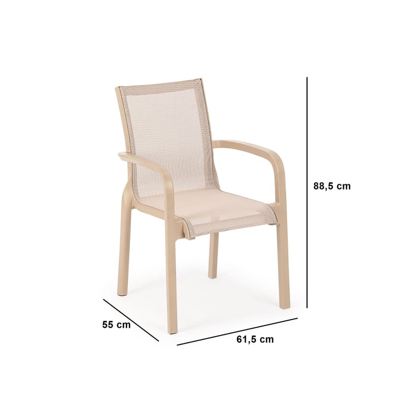 Veylis Stol utendørs - Desert Beige - Hagemøbler - Balkong - Balkongmøbler - Balkongstoler