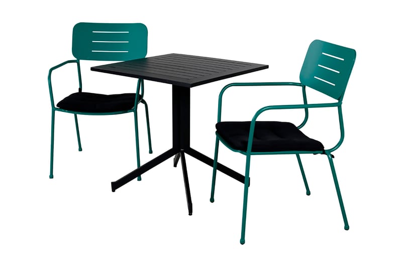 Way Spisegruppe 70cm + 2 Nicke Spisestoler Hvit - Venture Home - Hagemøbler - Balkong - Balkongmøbler - Balkonggrupper