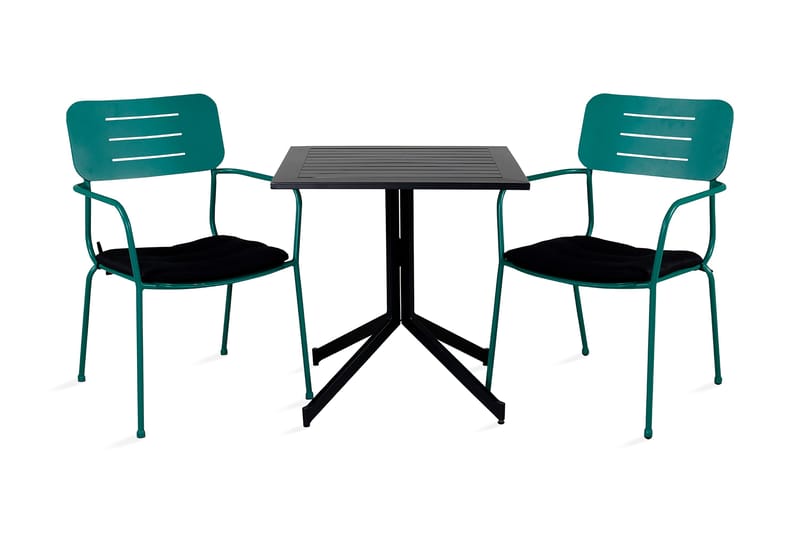 Way Spisegruppe 70cm + 2 Nicke Spisestoler Hvit - Venture Home - Hagemøbler - Balkong - Balkongmøbler - Balkonggrupper