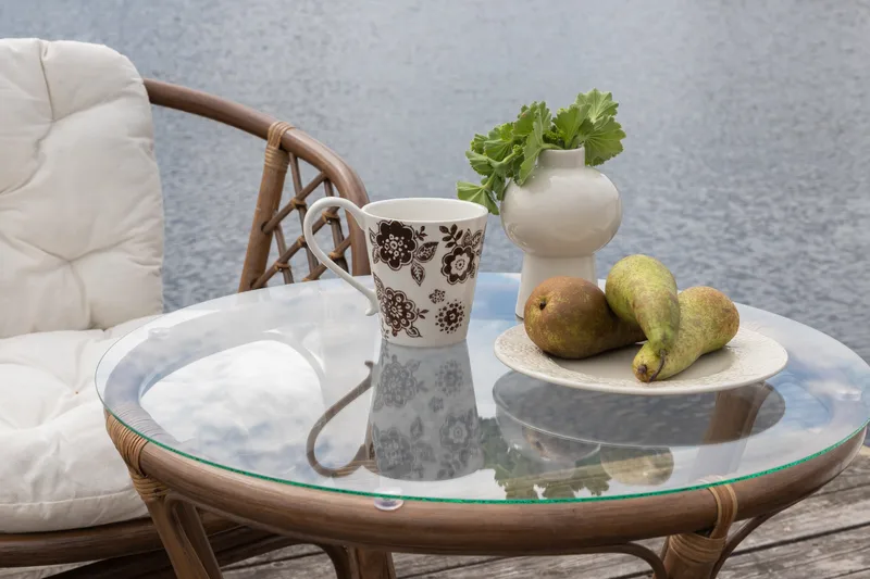 Wera Balkonggruppe 2-seter - Brun/Hvit - Hagemøbler - Balkong - Balkongmøbler - Balkonggrupper