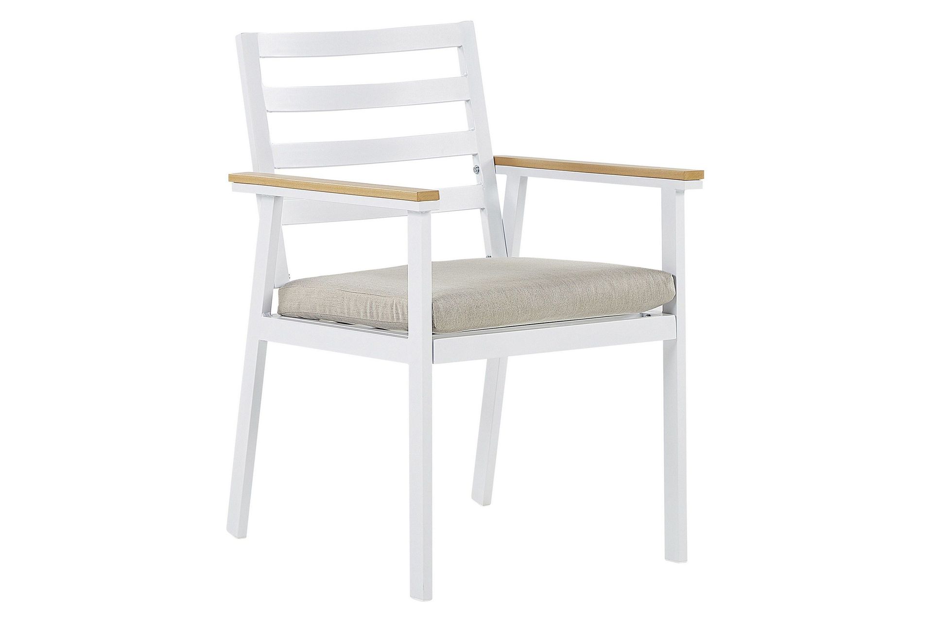 Zanca Lenestol - Hvit/Lysebrun/Beige
