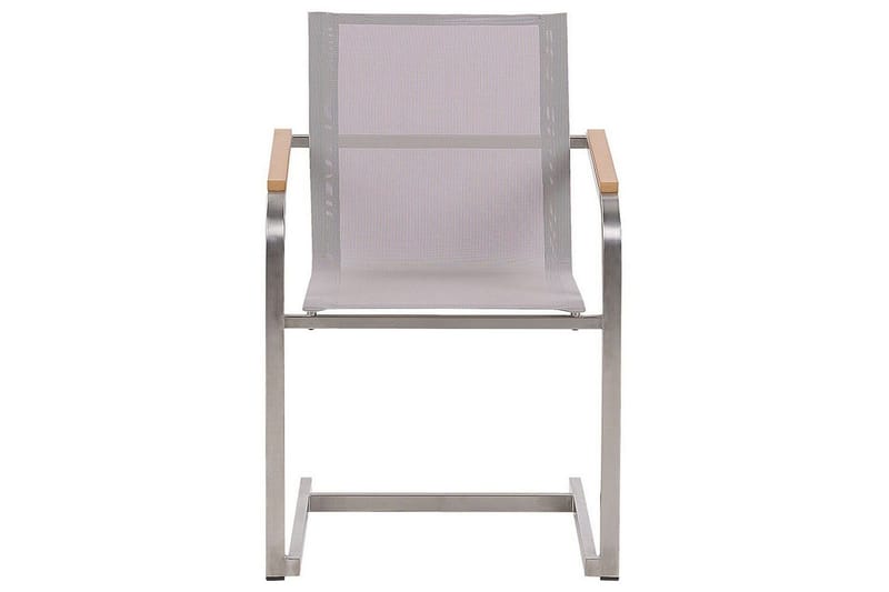 Zervo Lenestol - Beige/Sølv - Hagemøbler - Balkong - Balkongmøbler - Balkongstoler