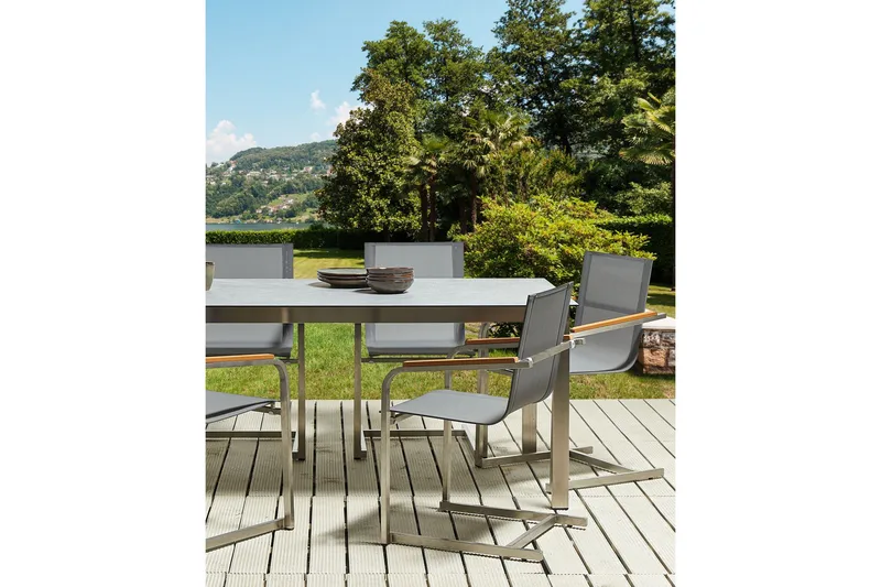 Zervo Lenestol - Grå/Sølv - Hagemøbler - Balkong - Balkongmøbler - Balkongstoler