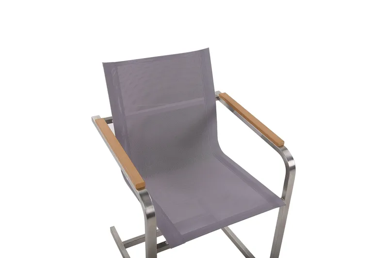 Zervo Lenestol - Grå/Sølv - Hagemøbler - Balkong - Balkongmøbler - Balkongstoler