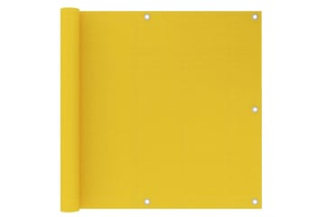 Balkongskjerm 90x300 cm HDPE gul - Gul - Hagemøbler - Balkong - Sikkerhet & vindbeskyttelse balkong - Balkongbeskyttelse