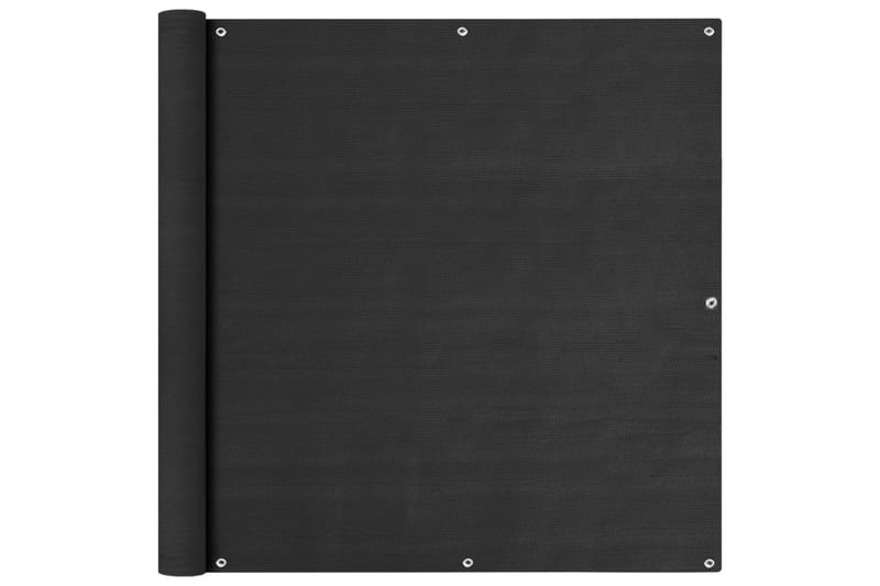 Balkongskjerm antrasitt 120x600 cm HDPE - Antrasittgrå - Hagemøbler - Balkong - Sikkerhet & vindbeskyttelse balkong - Balkongbeskyttelse