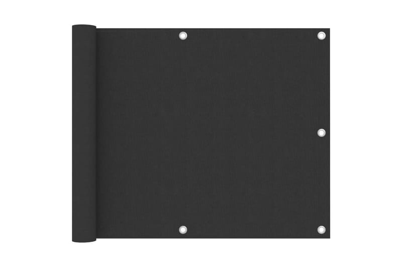 Balkongskjerm antrasitt 75x500 cm oxfordstoff - Antrasittgrå - Hagemøbler - Balkong - Sikkerhet & vindbeskyttelse balkong - Balkongbeskyttelse