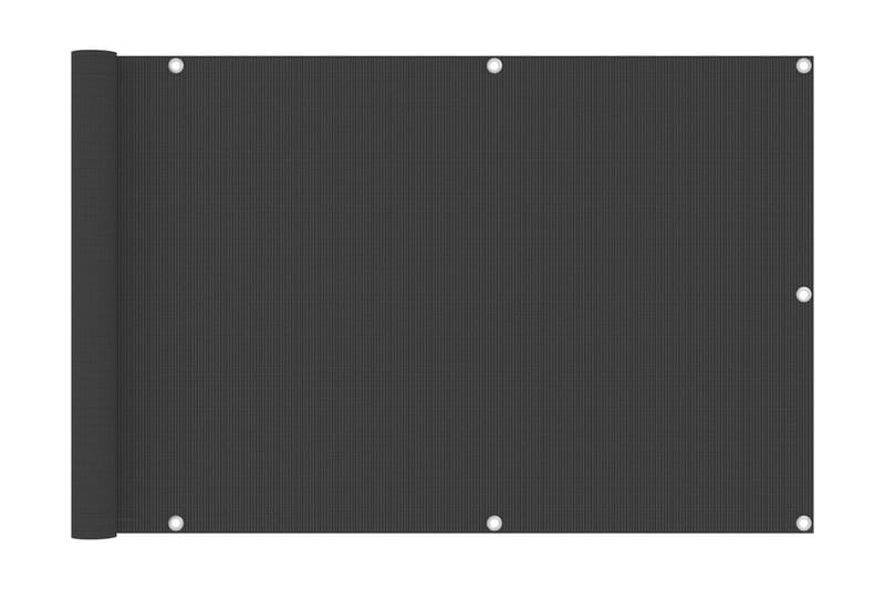 Balkongskjerm antrasitt 90x300 cm HDPE - Antrasittgrå - Hagemøbler - Balkong - Sikkerhet & vindbeskyttelse balkong - Balkongbeskyttelse