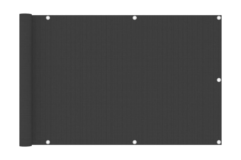 Balkongskjerm antrasitt 90x300 cm HDPE - Antrasittgrå - Balkongbeskyttelse