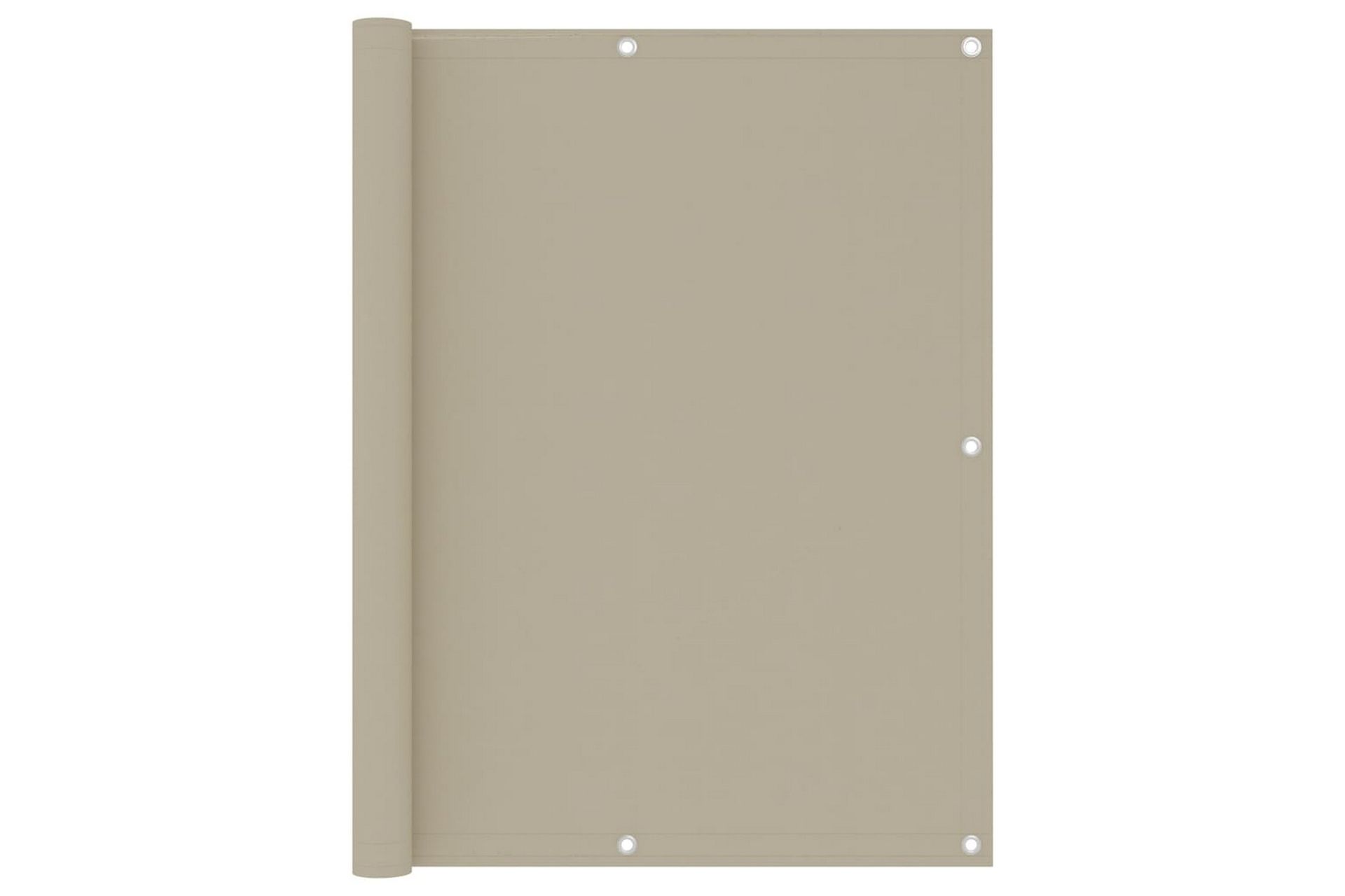 Balkongskjerm beige 120x600 cm oxfordstoff - Beige - Hagemøbler - Balkong - Sikkerhet & vindbeskyttelse balkong - Balkongbeskyttelse
