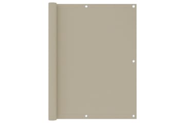 Balkongskjerm beige 120x600 cm oxfordstoff - Beige - Hagemøbler - Balkong - Sikkerhet & vindbeskyttelse balkong - Balkongbeskyttelse