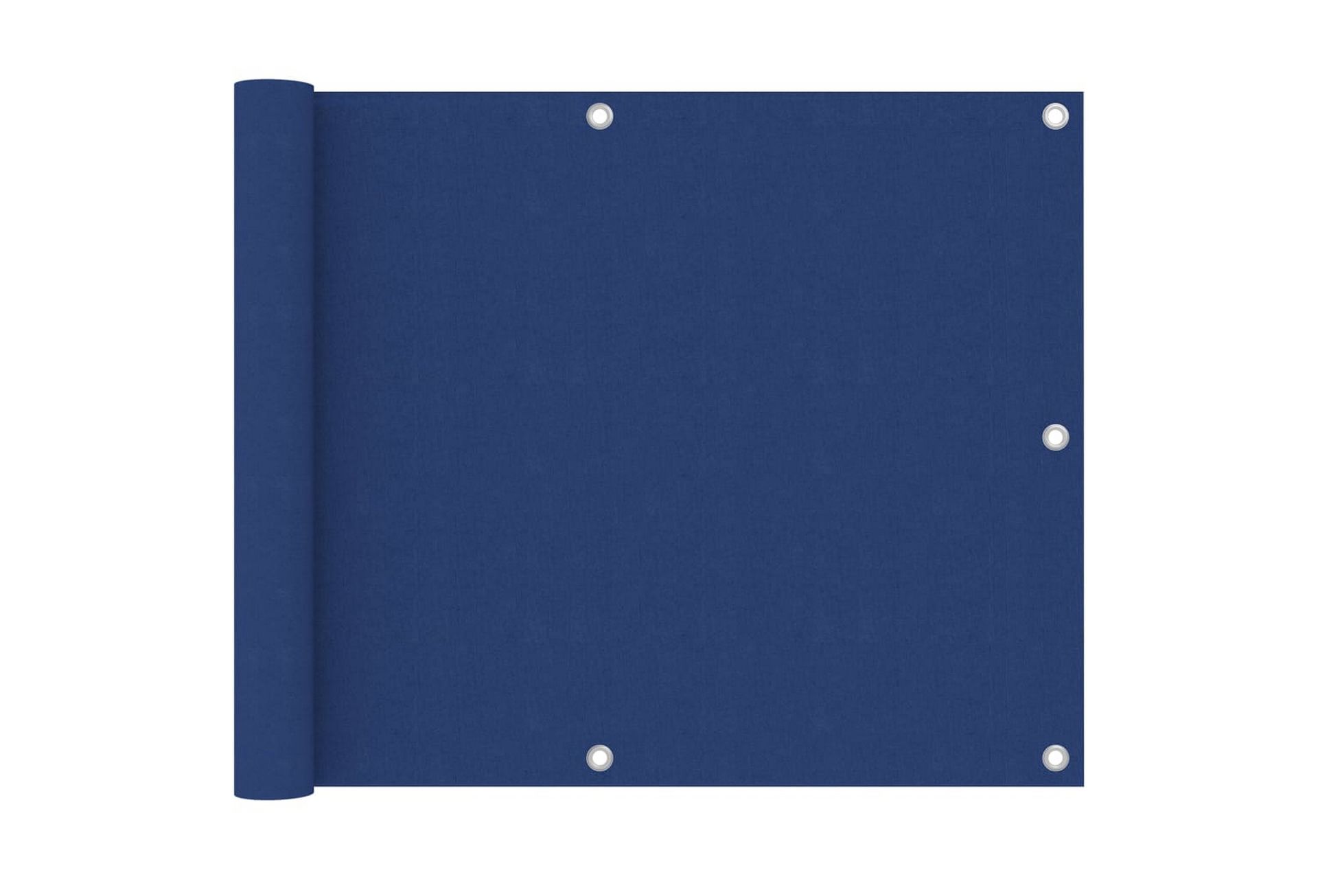 Balkongskjerm blå 75x500 cm oxfordstoff - Blå - Hagemøbler - Balkong - Sikkerhet & vindbeskyttelse balkong - Balkongbeskyttelse