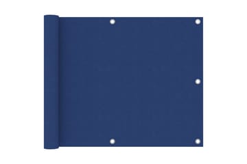 Balkongskjerm blå 75x500 cm oxfordstoff - Blå - Hagemøbler - Balkong - Sikkerhet & vindbeskyttelse balkong - Balkongbeskyttelse