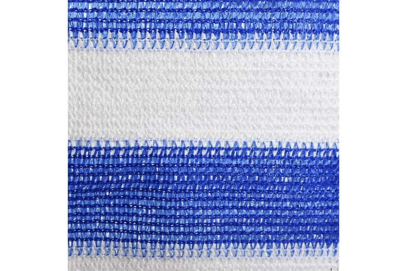 Balkongskjerm blå og hvit 75x300 cm HDPE - Flerfarget - Balkongbeskyttelse