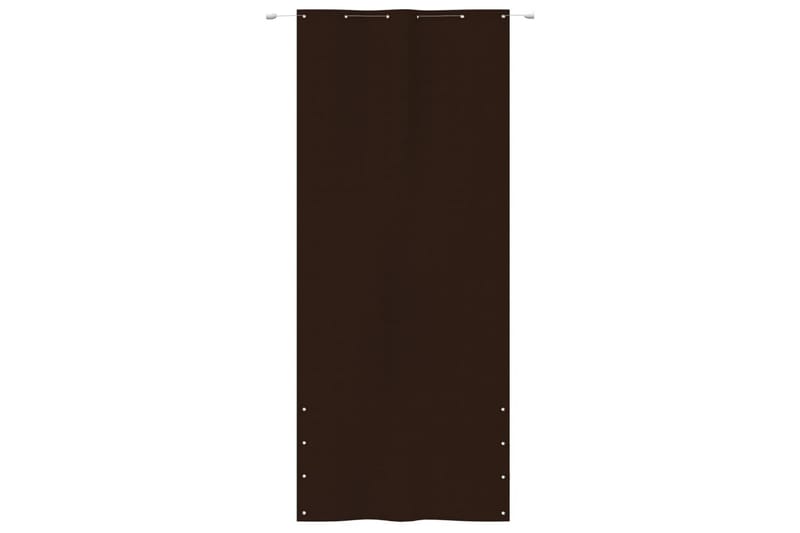 Balkongskjerm brun 120x240 cm oxfordstoff - Brun - Hagemøbler - Balkong - Sikkerhet & vindbeskyttelse balkong - Balkongbeskyttelse
