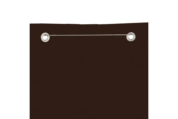 Balkongskjerm brun 140x240 cm oxfordstoff - Brun - Hagemøbler - Balkong - Sikkerhet & vindbeskyttelse balkong - Balkongbeskyttelse